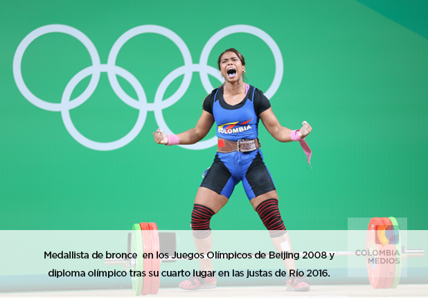 Leidy Solis, pesista colombiana